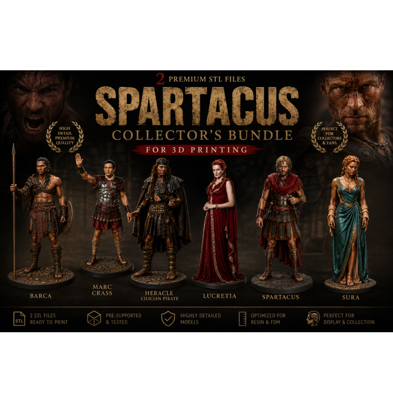 Spartacus 2 Collector STL Bundle for 3D Printing