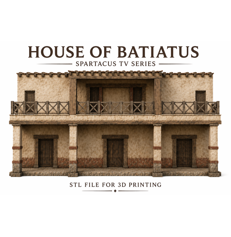 House of Batiatus — Roman Villa STL Files for 3D Printing