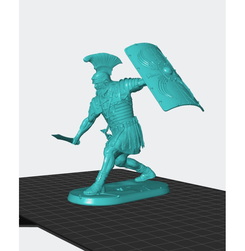 Elite Roman Legionary — STL Files for 3D Printing (28/32/54mm, Bust) | Instant Download