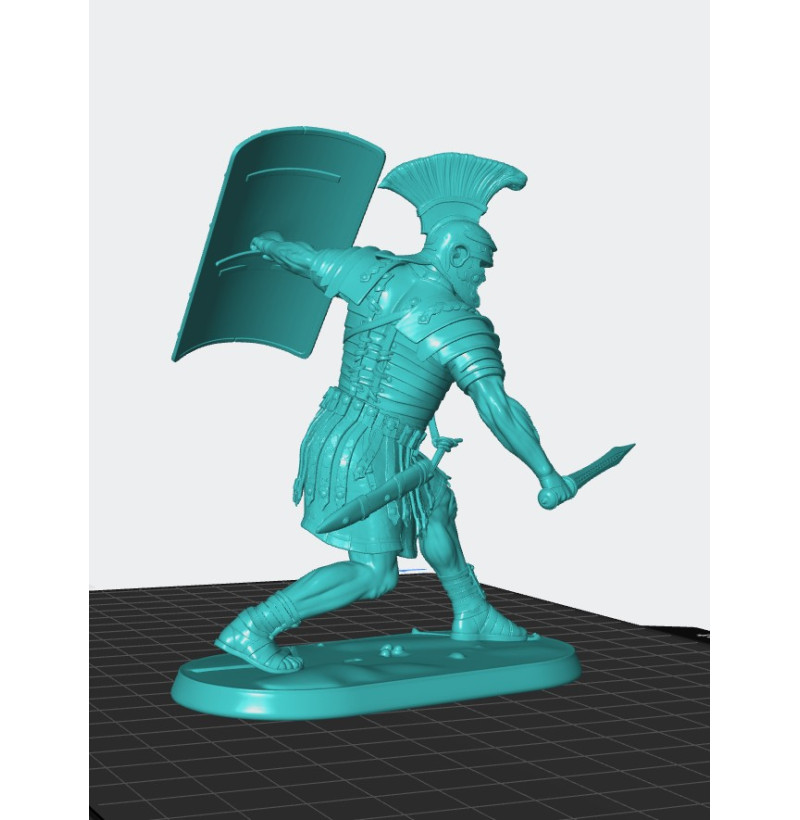 Elite Roman Legionary — STL Files for 3D Printing (28/32/54mm, Bust) | Instant Download