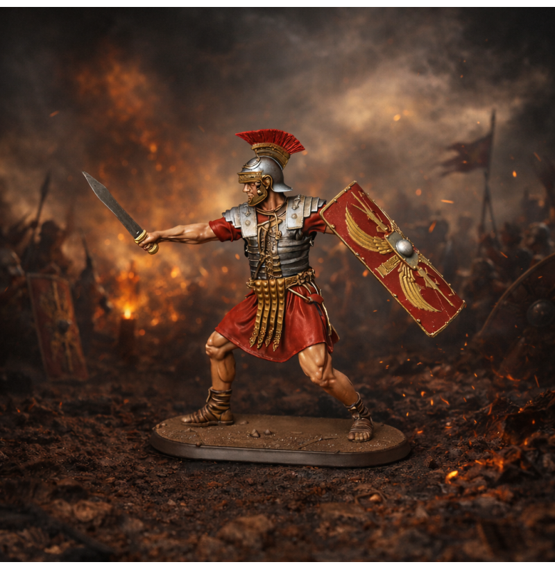 Roman Legionary STL (1st–2nd Century AD) | 28/32/54mm, Bust | FDM/Resin | Instant Download