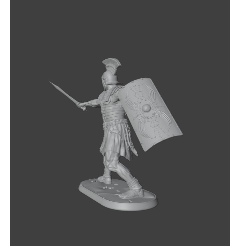 Roman Legionary STL (1st–2nd Century AD) | 28/32/54mm, Bust | FDM/Resin | Instant Download