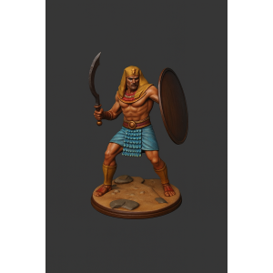 STL File “Egyptian Warrior” for 3D Printing