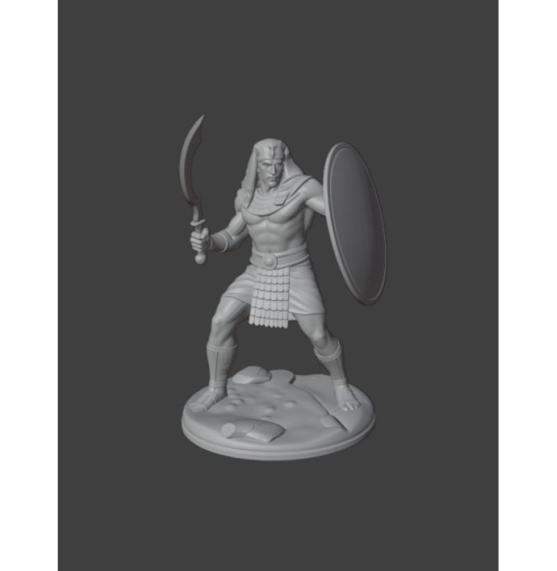 Buy STL File “Egyptian Warrior” for 3D Printing