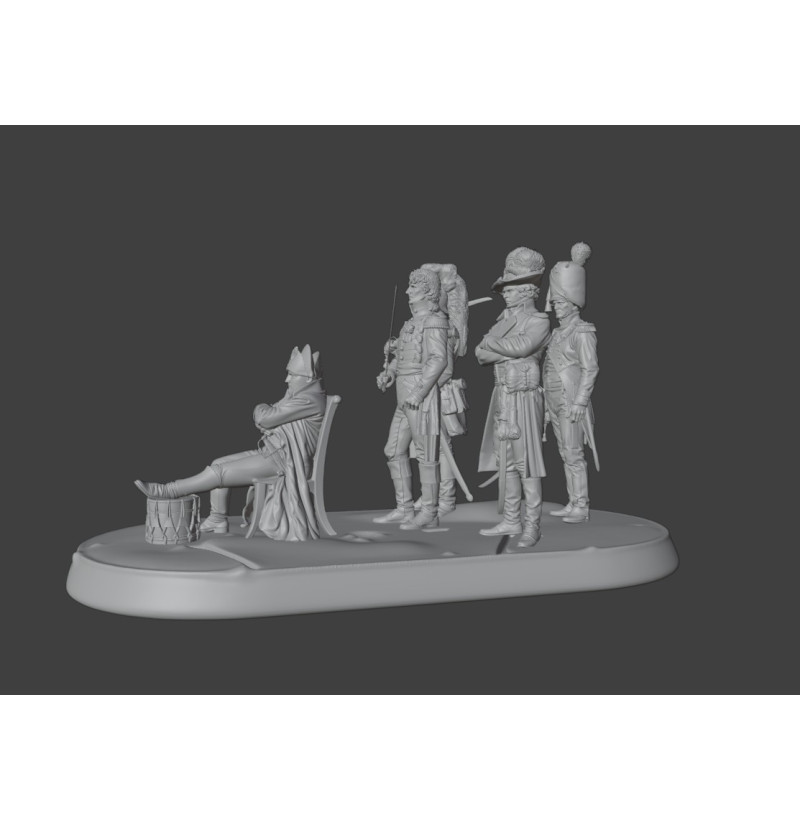 Napoleon Headquarters Diorama – Premium Historical STL Set for 3D Printing