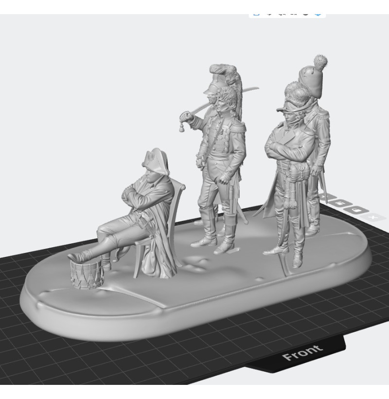 Napoleon Headquarters Diorama – Premium Historical STL Set for 3D Printing