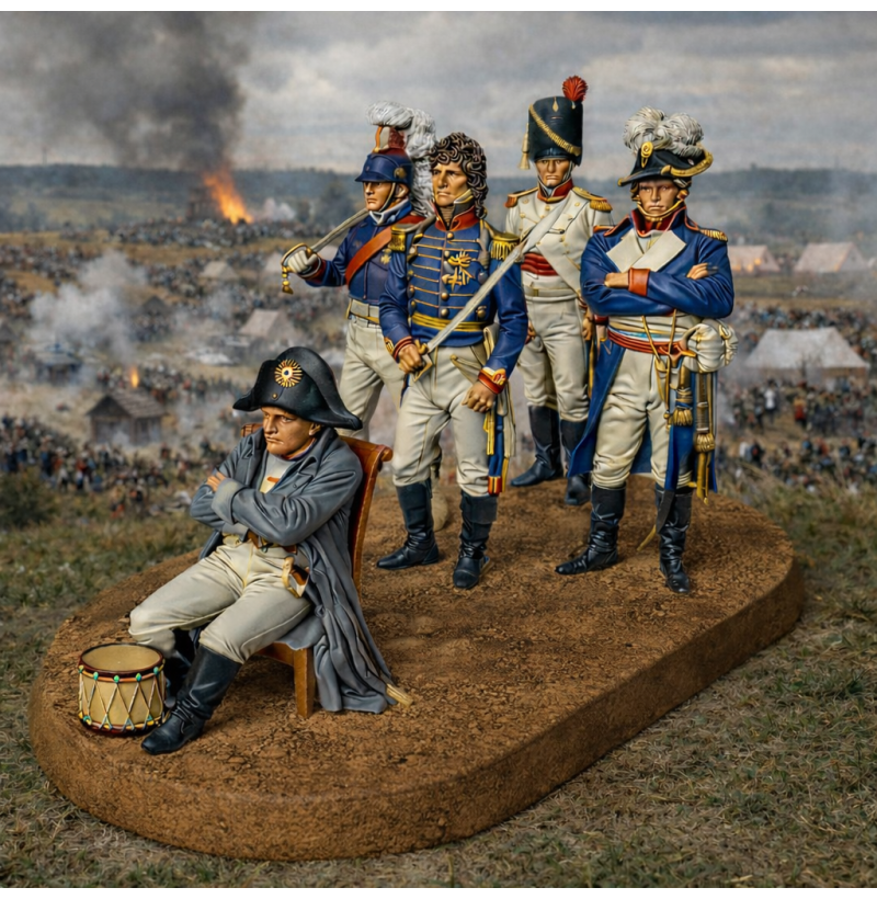 Napoleon Headquarters Diorama – Premium Historical STL Set for 3D Printing