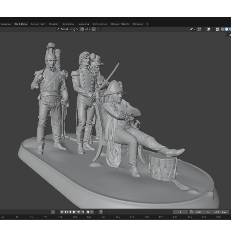 Napoleon Headquarters Diorama – Premium Historical STL Set for 3D Printing