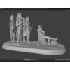 Napoleon Headquarters Diorama – Premium Historical STL Set for 3D Printing