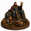 Pecheneg Khan Kurya with Prince Svyatoslav Skull Cup – STL Model for 3D Printing