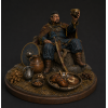 Pecheneg Khan Kurya with Prince Svyatoslav Skull Cup – STL Model for 3D Printing