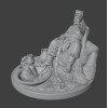 Pecheneg Khan Kurya with Prince Svyatoslav Skull Cup – STL Model for 3D Printing