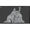 Pecheneg Khan Kurya with Prince Svyatoslav Skull Cup – STL Model for 3D Printing