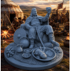 Pecheneg Khan Kurya with Prince Svyatoslav Skull Cup – STL Model for 3D Printing