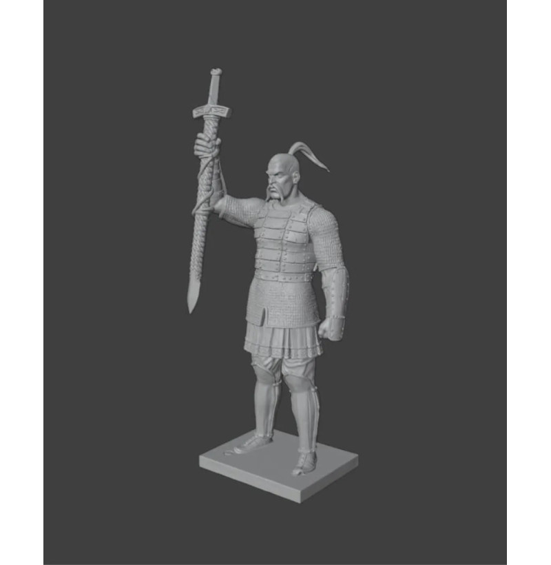 Sviatoslav the Brave Statue STL File for 3D Printing