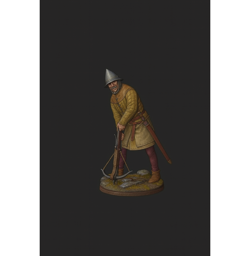 Late Medieval Western European Crossbowman — STL for 3D Printing