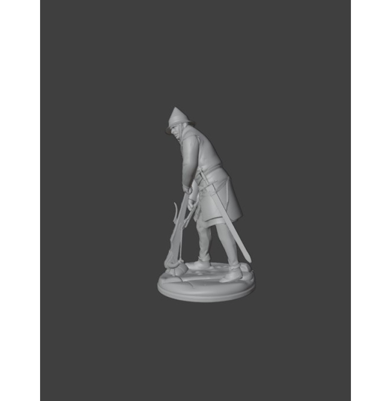 Late Medieval Western European Crossbowman — STL for 3D Printing