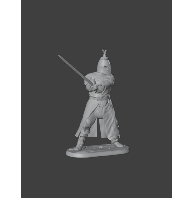 Templar Knight STL File for 3D Printing