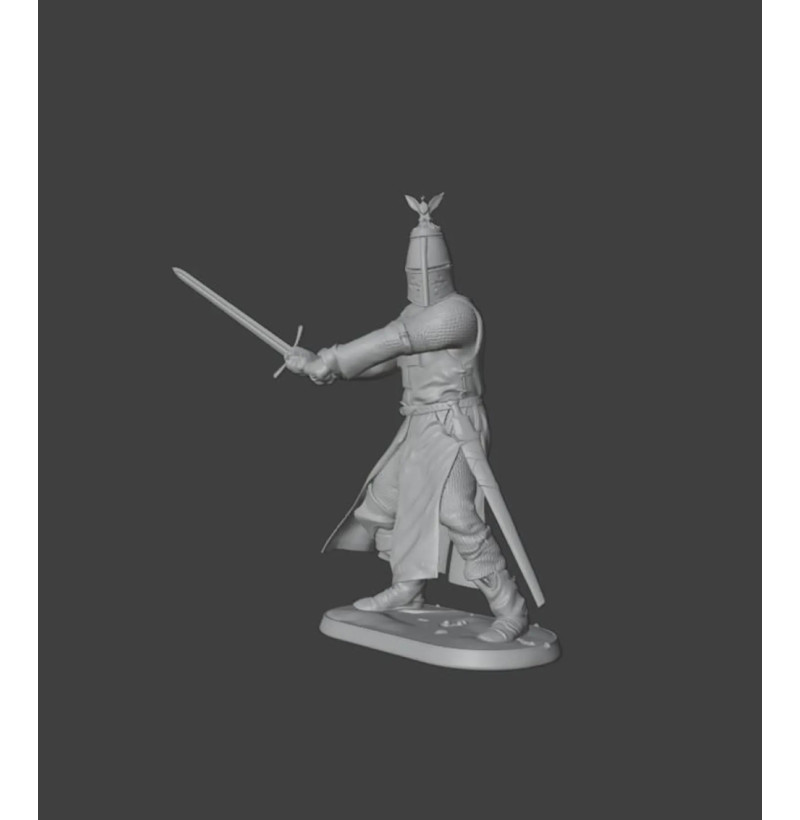 Templar Knight STL File for 3D Printing