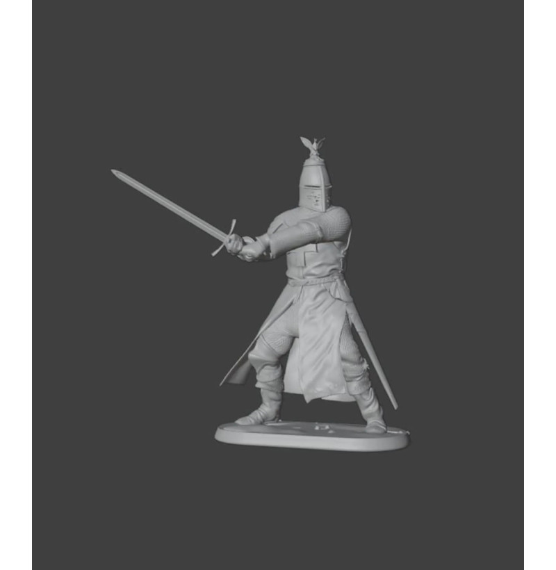 Templar Knight STL File for 3D Printing
