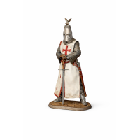 Crusader Knight (Latin Cross) — Standing with Sword | STL for 3D Printing