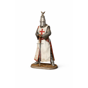 Crusader Knight (Latin Cross) — Standing with Sword | STL for 3D Printing