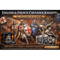 Medieval Knights and Crusaders STL Collection for 3D Printing