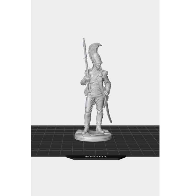 French Napoleonic Grenadier – STL File for 3D Printing