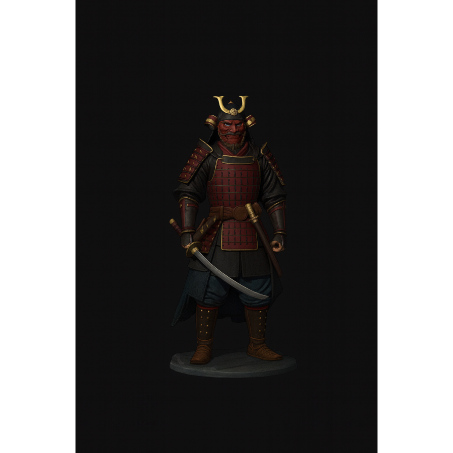 Samurai in Armor – Sengoku Period (15th–16th Century) STL File for 3D Printing | historstl.com Samurai in Armor – Sengoku Period (15th–16th Century) STL File for 3D Printing | historstl.com