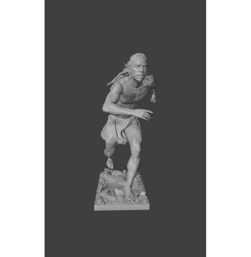 Apocalypto — Maya Warrior | STL File for 3D Printable Miniature | Wargames • Diorama • Painting | Instant Download