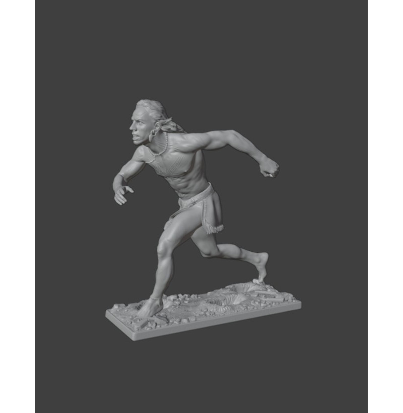 Apocalypto — Maya Warrior | STL File for 3D Printable Miniature | Wargames • Diorama • Painting | Instant Download