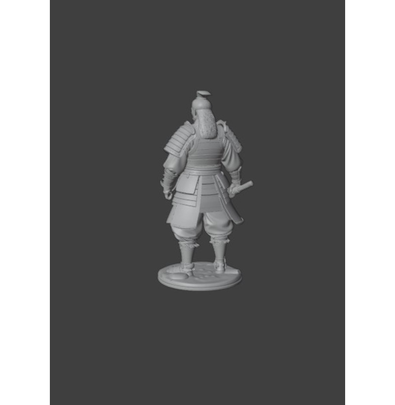 Samurai with Sword — STL File for 3D Printing 