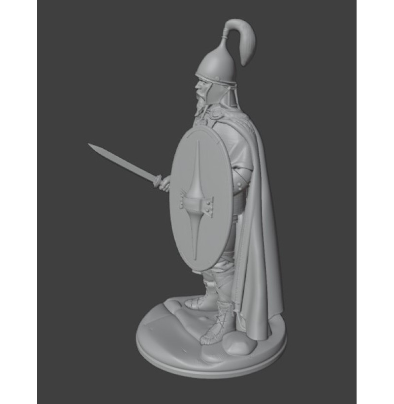 Noble Gaul Warrior — STL File for 3D Printing Historical Miniature