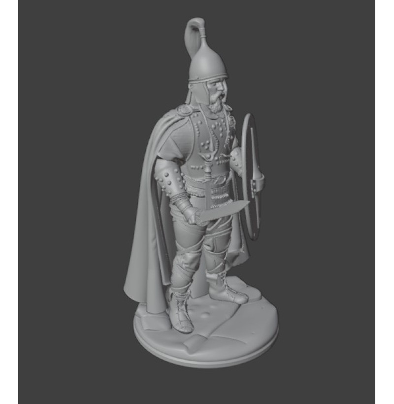 Noble Gaul Warrior — STL File for 3D Printing Historical Miniature
