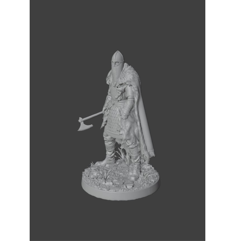 Viking Age Norse Warrior – Premium Historical STL Model for 3D Printing