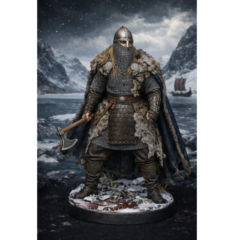 Viking Age Norse Warrior – Premium Historical STL Model for 3D Printing