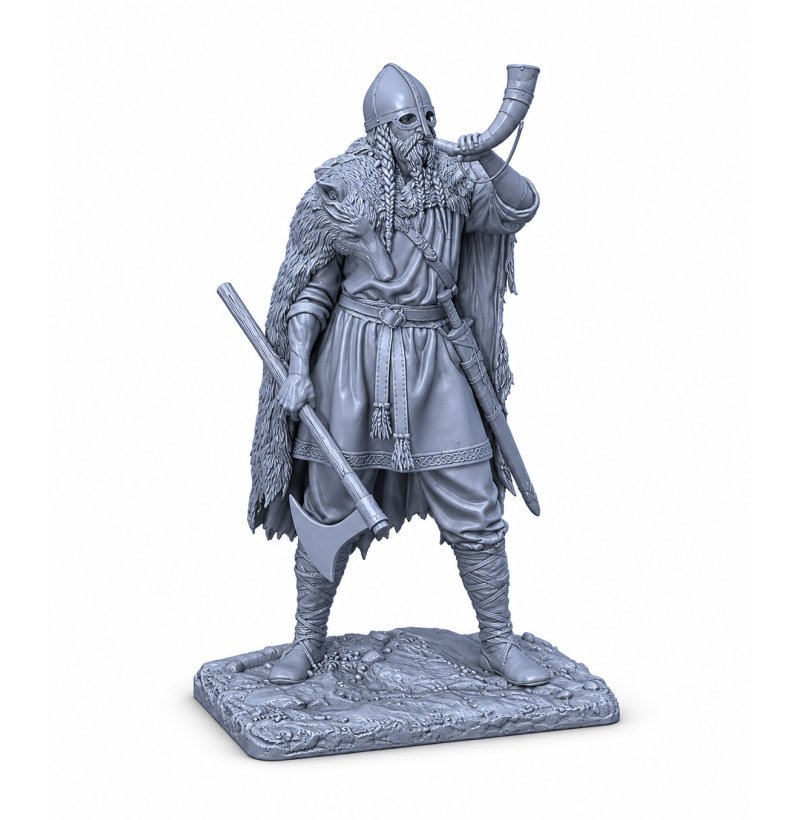 Viking STL File for 3D Printing – Norse Warrior Miniature Model