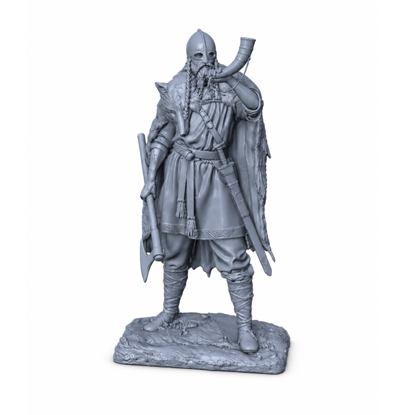Viking STL File for 3D Printing – Norse Warrior Miniature Model