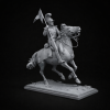 Polish Napoleonic Uhlan Cavalry STL – Mounted Lancer Miniature for 3D Printing