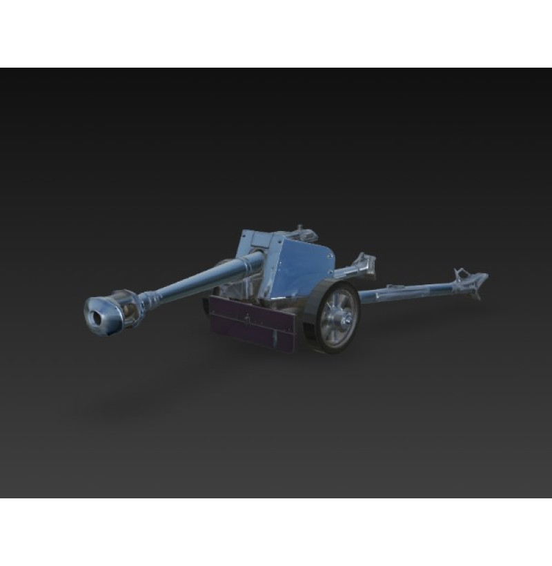 Buy PaK 40 (Panzerabwehrkanone 40) STL File — World War II Historical Miniature
