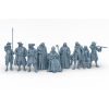 17th Century European Soldiers Clergy – 9 STL Models for 3D Printing