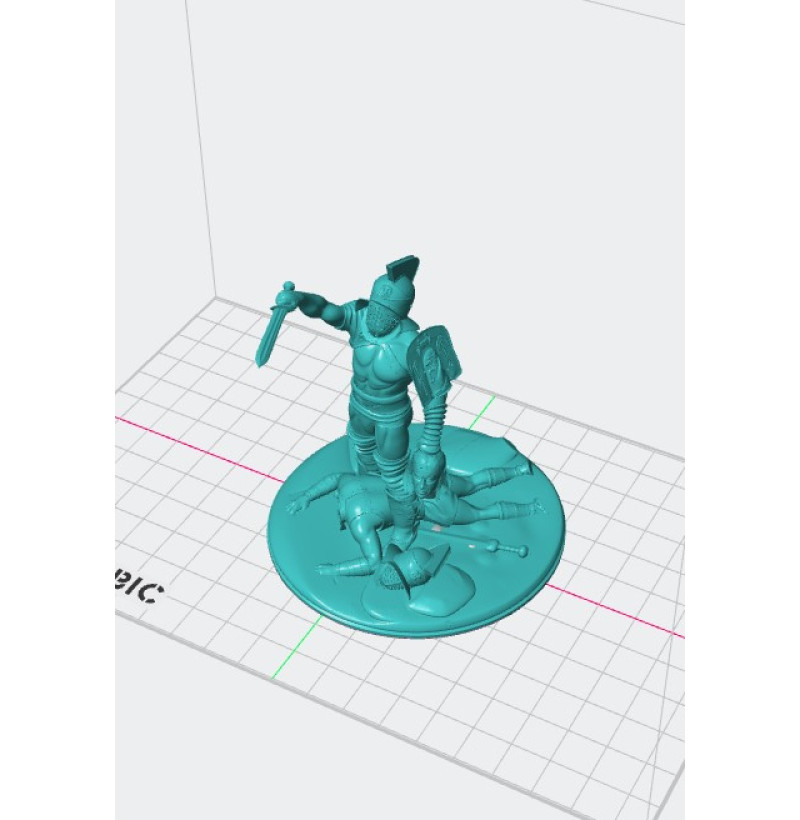 Buy STL File "Blood and Sand" — Gladiator Arena Battle Diorama for 3D printing