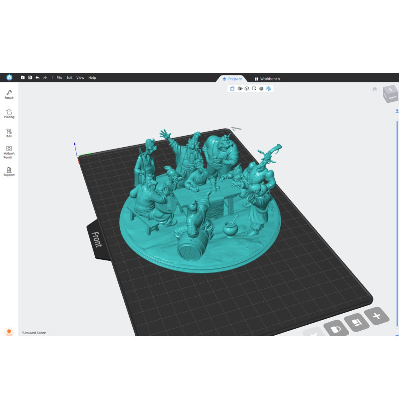 Zaporizhian Cossacks Writing a Letter" Diorama – STL File for 3D Printing