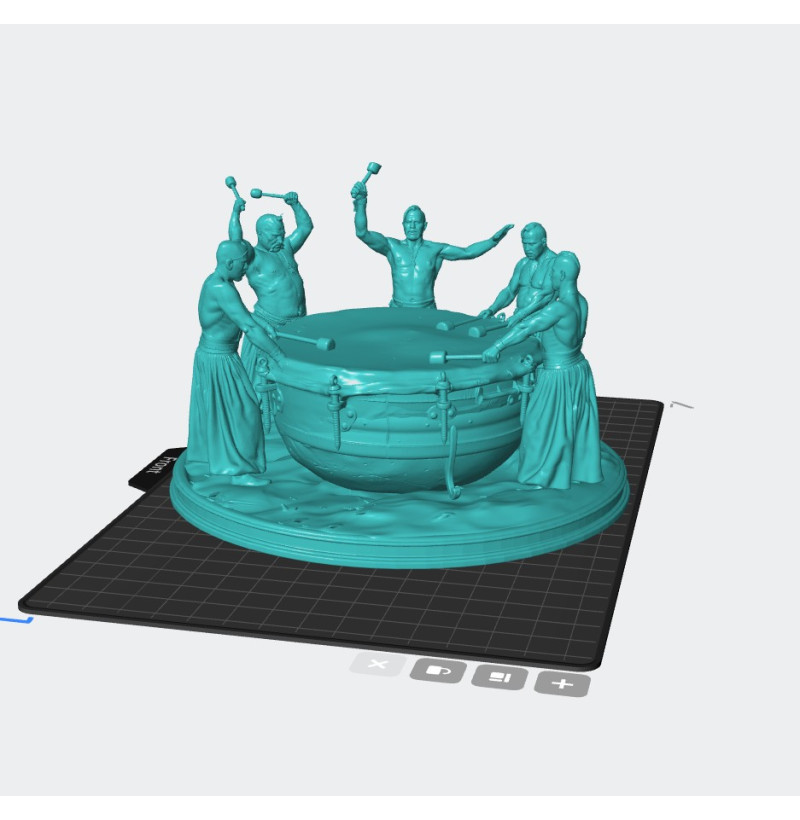 Zaporozhian Cossack War Drum STL File for 3D Printing