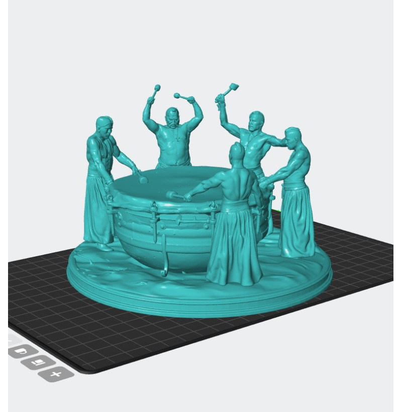 Zaporozhian Cossack War Drum STL File for 3D Printing