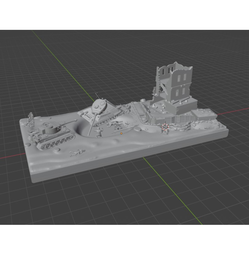 Kyiv 1941 Diorama STL — Buy Historical 3D Printing File