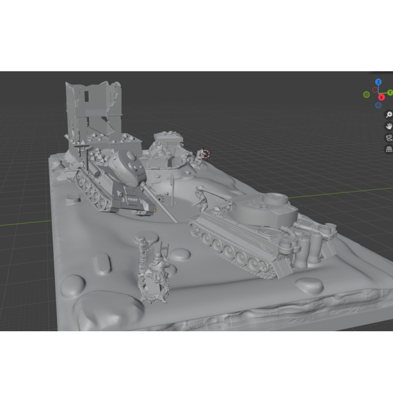 Kyiv 1941 Diorama STL — Buy Historical 3D Printing File