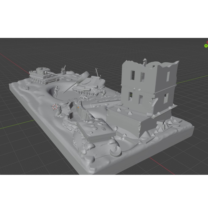 Kyiv 1941 Diorama STL — Buy Historical 3D Printing File