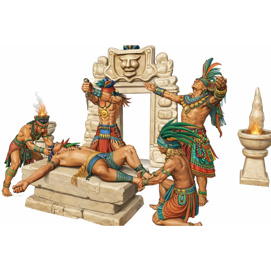 Buy STL Diorama “Mayan Sacrificial Ritual” for 3D Printing Buy STL Diorama “Mayan Sacrificial Ritual” for 3D Printing