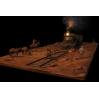 Buy Wild West Train Robbery Diorama STL for 3D Printing